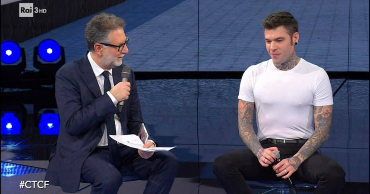 Che Tempo Che Fa, Fedez stasera da Fabio Fazio, la premessa del rapper: “Non preoccupatevi se…”