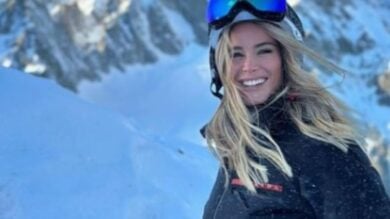 Diletta Leotta, il suo Natale a Courmayeur con Aria e Loris Karius